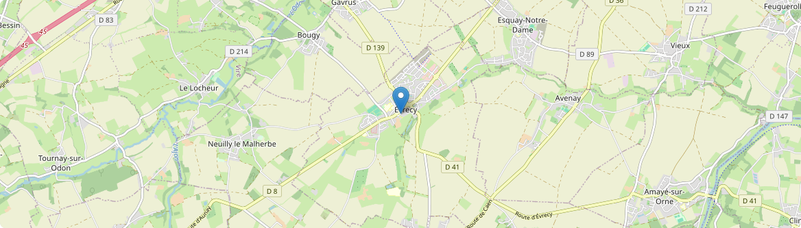 Évrecy - Carte