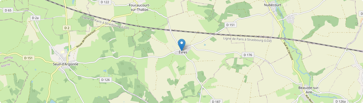 Èvres - Carte