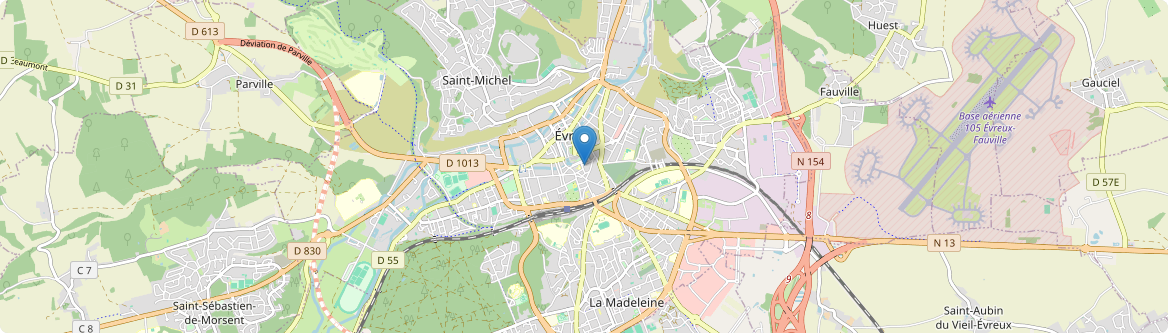 Évreux - Carte