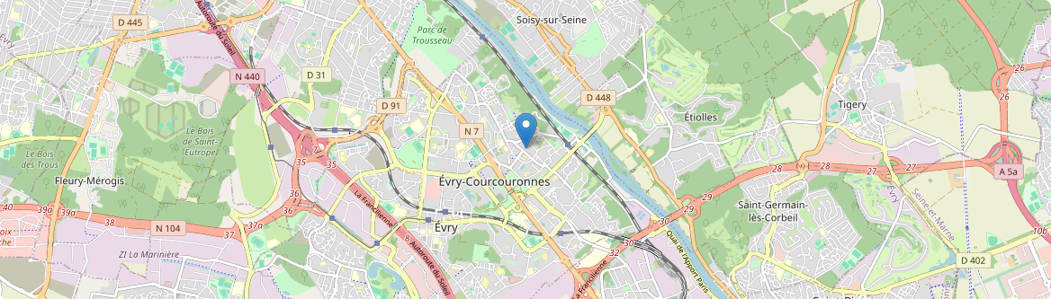 Évry-Courcouronnes - Carte