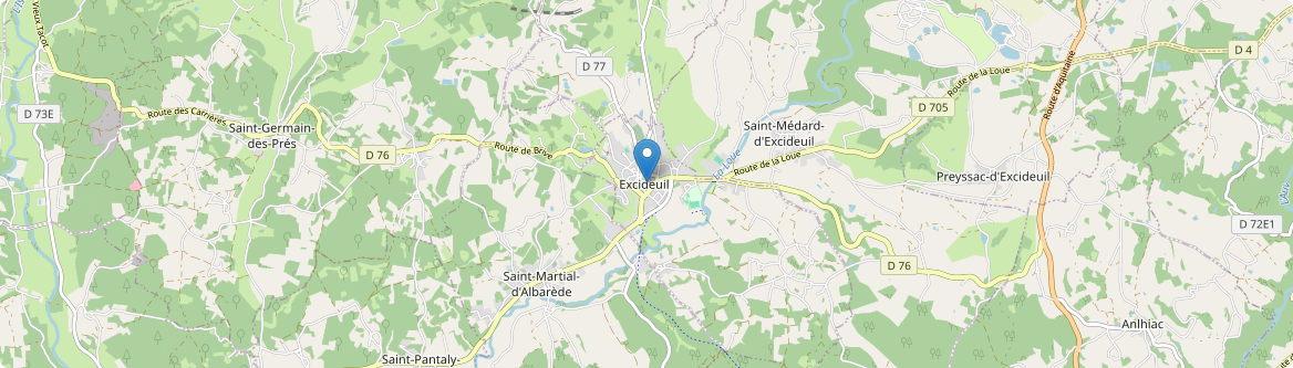 Excideuil - Carte