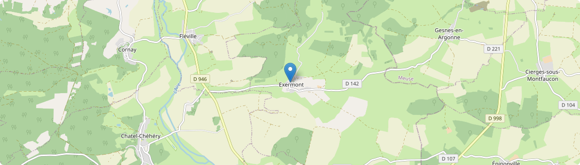 Exermont - Carte