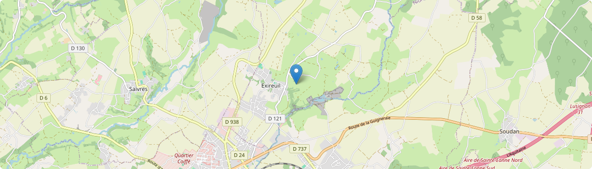 Exireuil - Carte