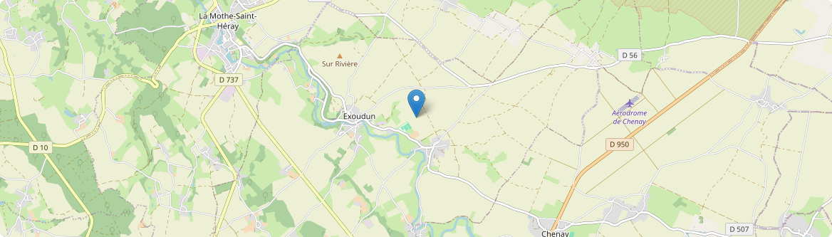 Exoudun - Carte