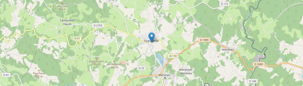 Eygurande - Carte