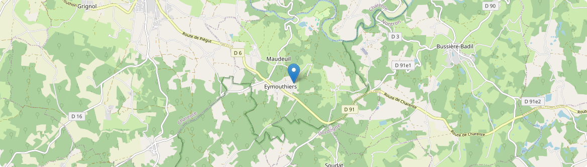 Eymouthiers - Carte