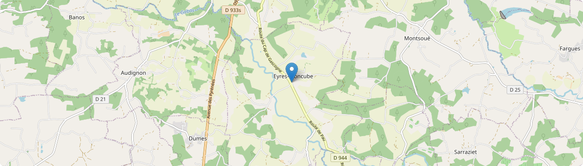 Eyres-Moncube - Carte