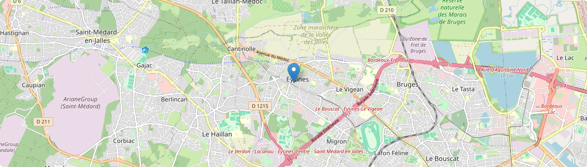 Eysines - Carte