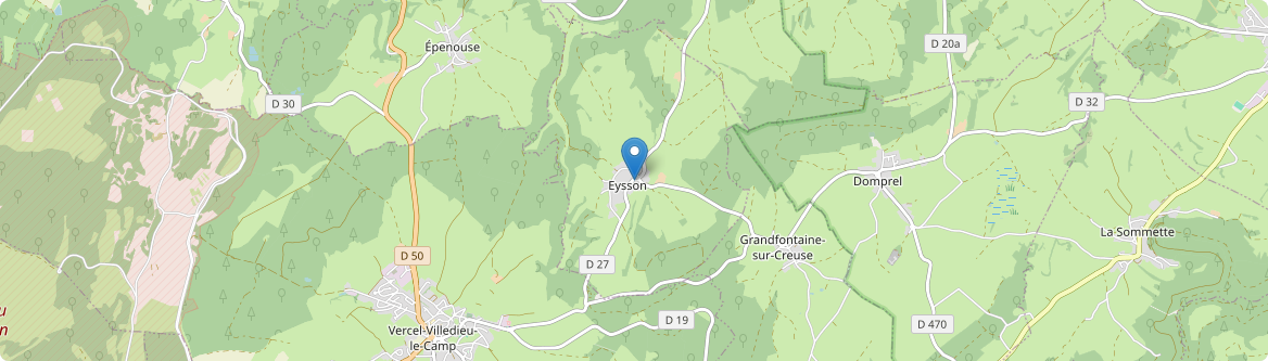 Eysson - Carte