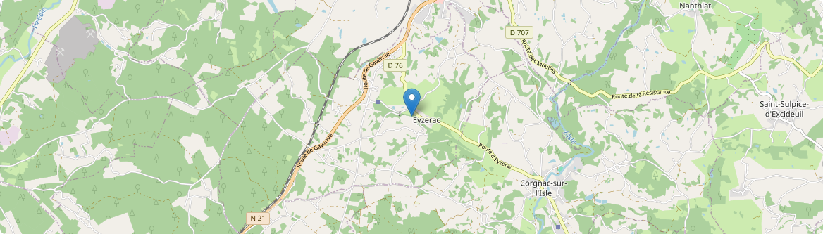 Eyzerac - Carte