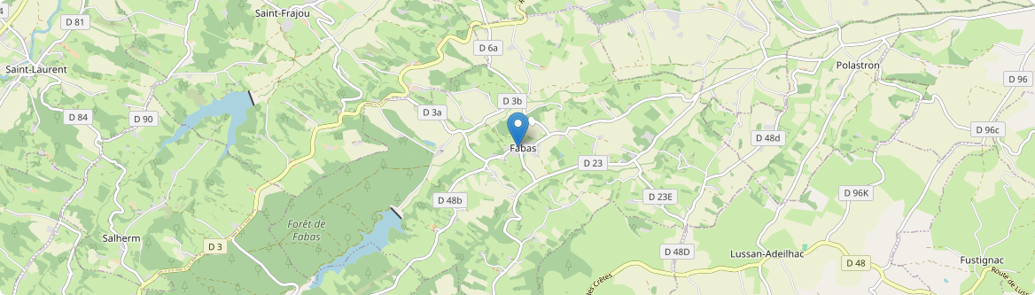 Fabas - Carte