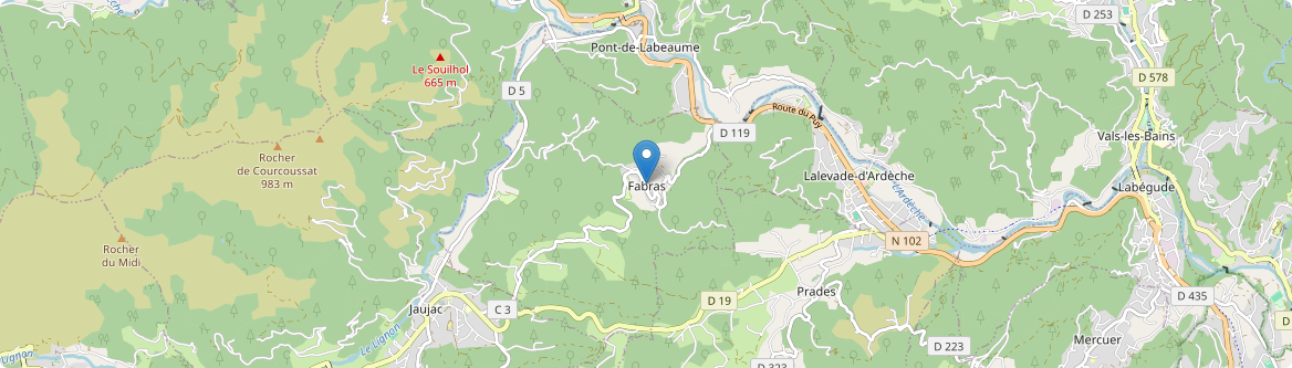 Fabras - Carte