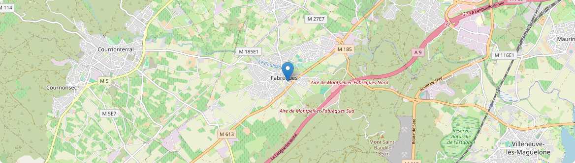 Fabrègues - Carte