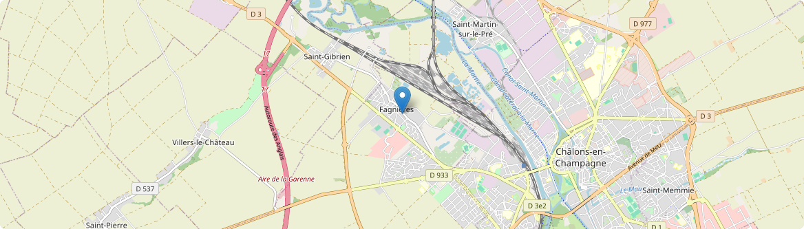 Fagnières - Carte