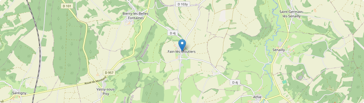 Fain-lès-Moutiers - Carte