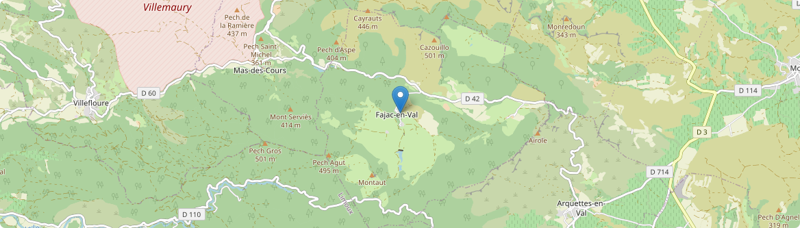 Fajac-en-Val - Carte