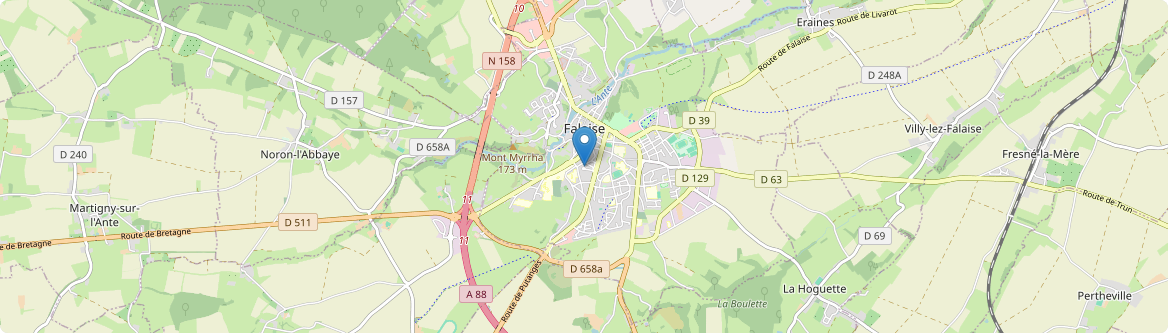 Falaise - Carte