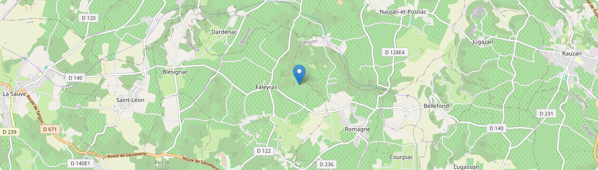 Faleyras - Carte