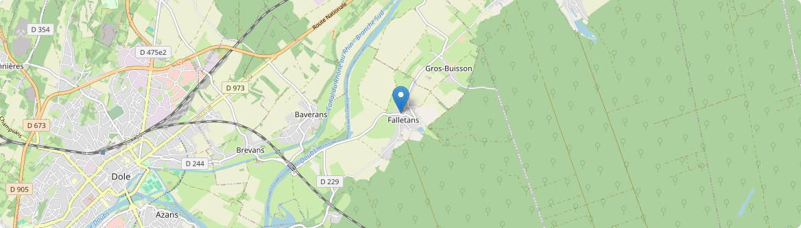 Falletans - Carte