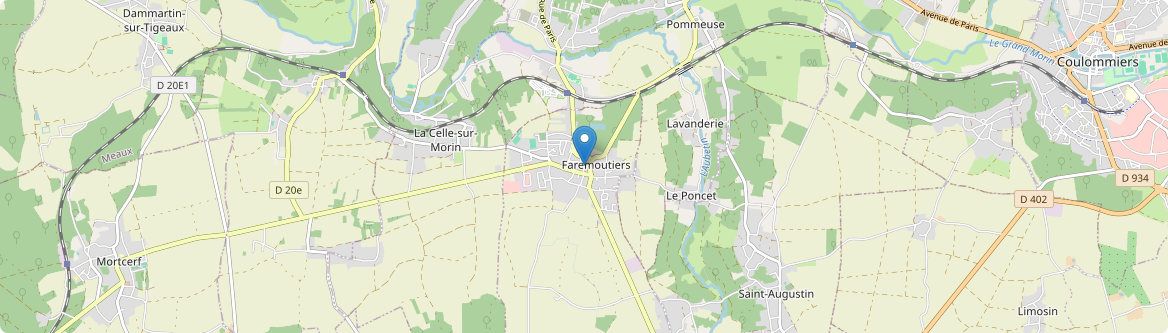 Faremoutiers - Carte