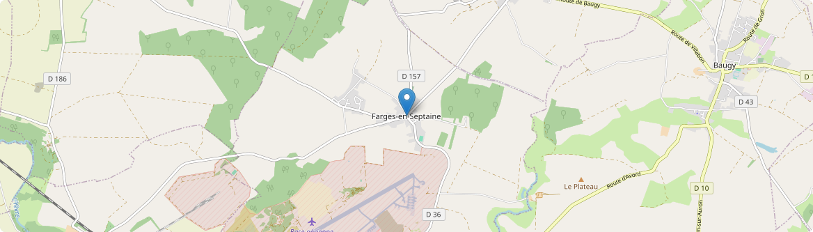 Farges-en-Septaine - Carte