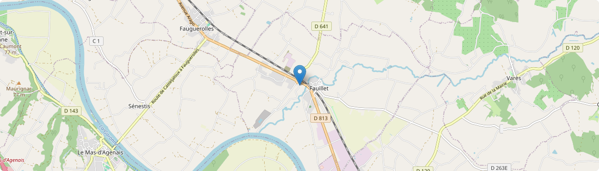 Fauillet - Carte
