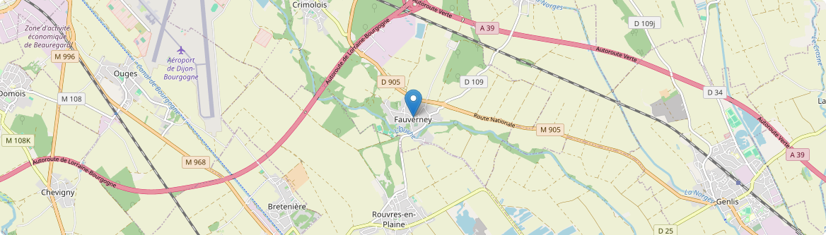 Fauverney - Carte