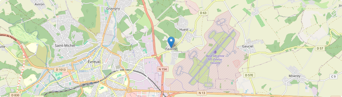 Fauville - Carte
