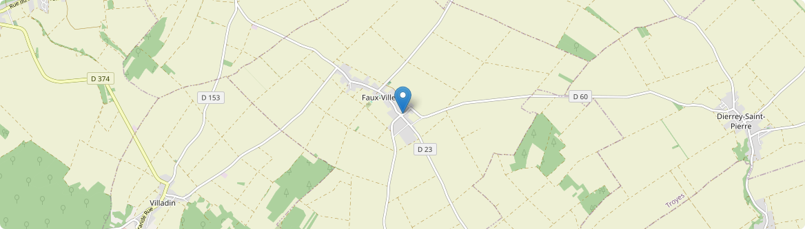 Faux-Villecerf - Carte