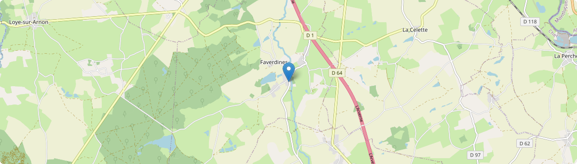 Faverdines - Carte