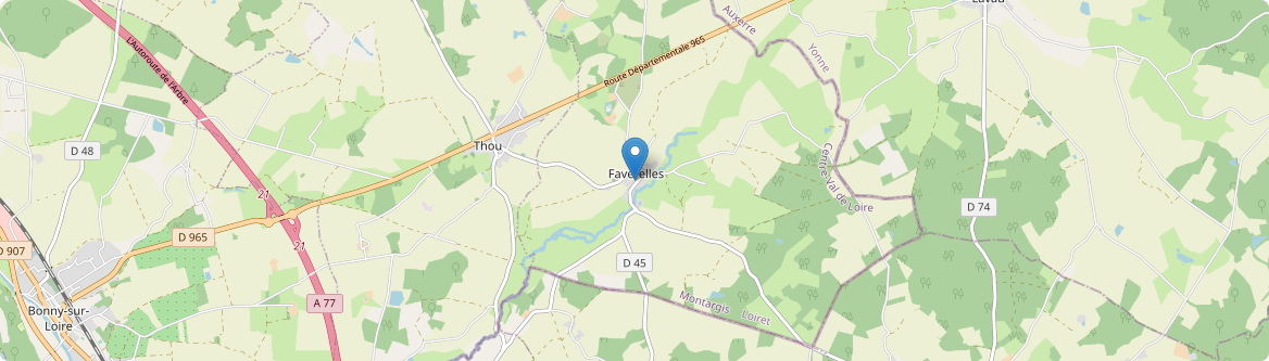 Faverelles - Carte