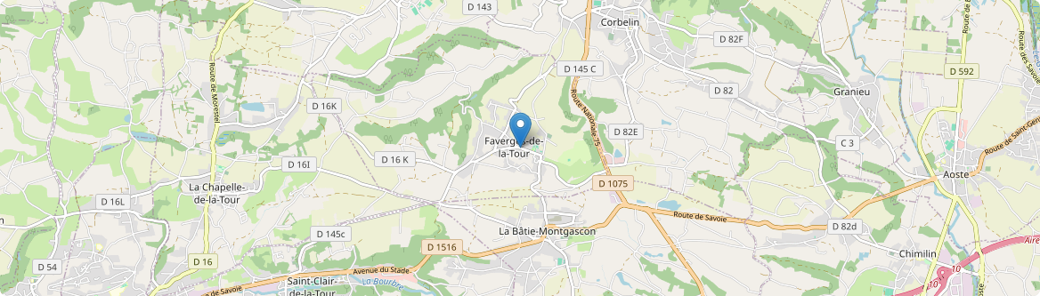 Faverges-de-la-Tour - Carte