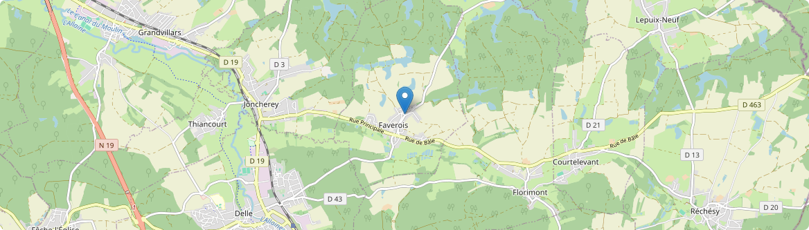 Faverois - Carte