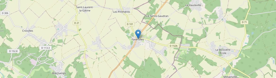 Faverolles - Carte
