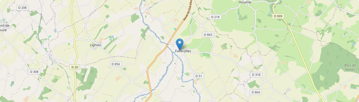 Faverolles - Carte