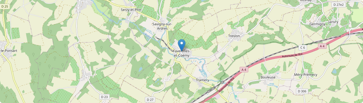 Faverolles-et-Coëmy - Carte