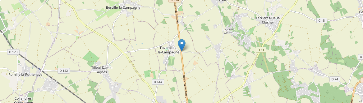 Faverolles-la-Campagne - Carte