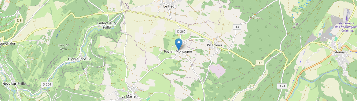 Fay-en-Montagne - Carte