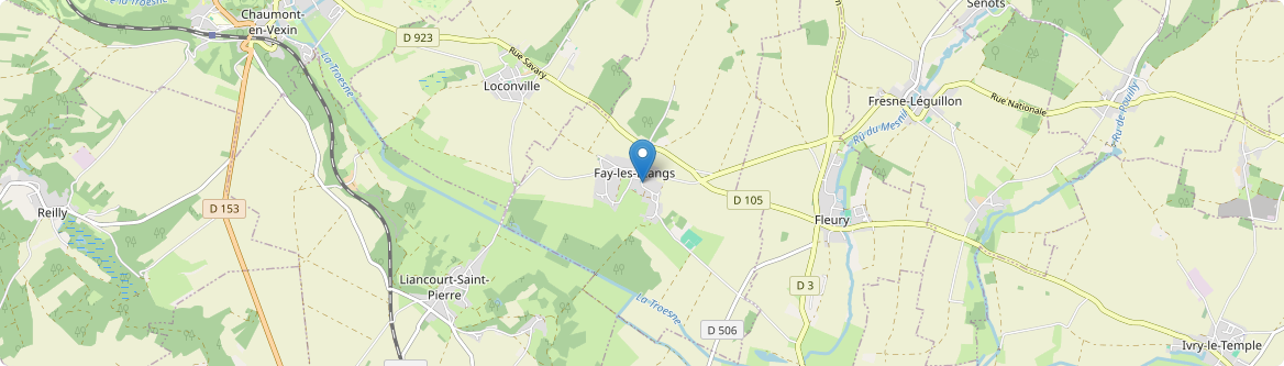 Fay-les-Étangs - Carte