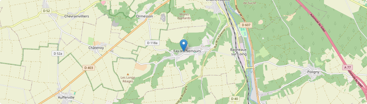 Faÿ-lès-Nemours - Carte