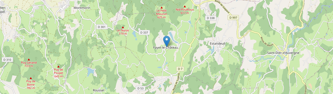 Fayet-le-Château - Carte