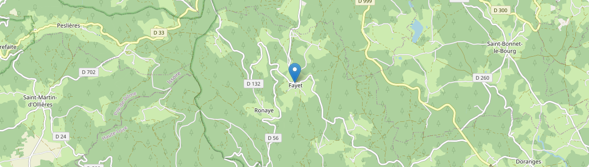 Fayet-Ronaye - Carte