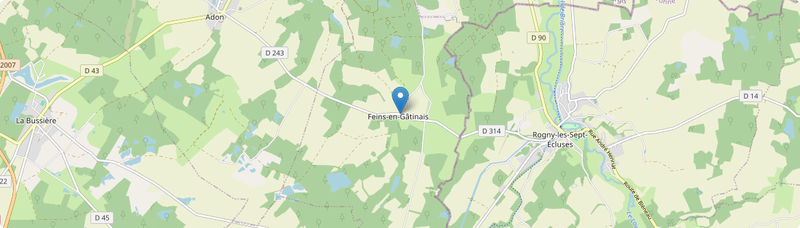 Feins-en-Gâtinais - Carte