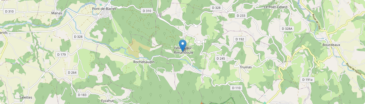 Félines-sur-Rimandoule - Carte