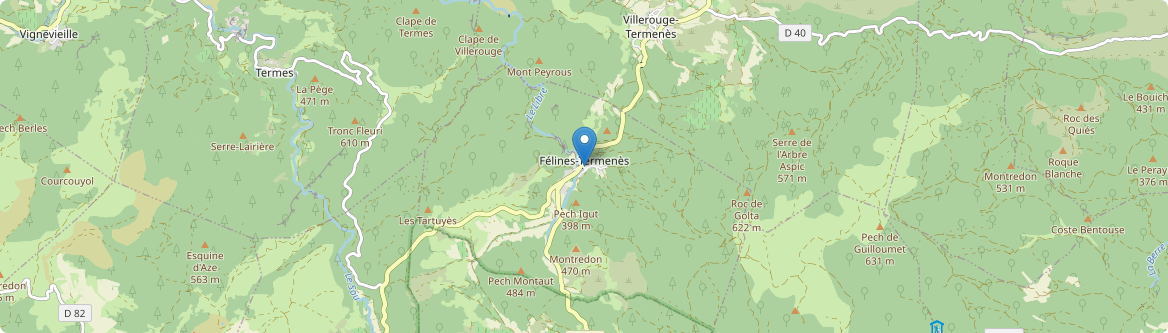 Félines-Termenès - Carte
