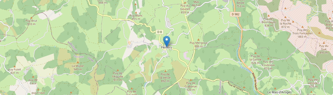 Féniers - Carte