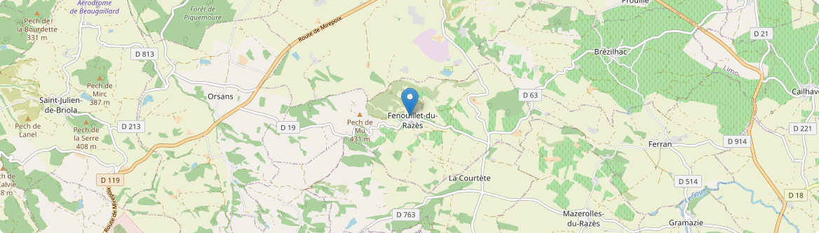 Fenouillet-du-Razès - Carte