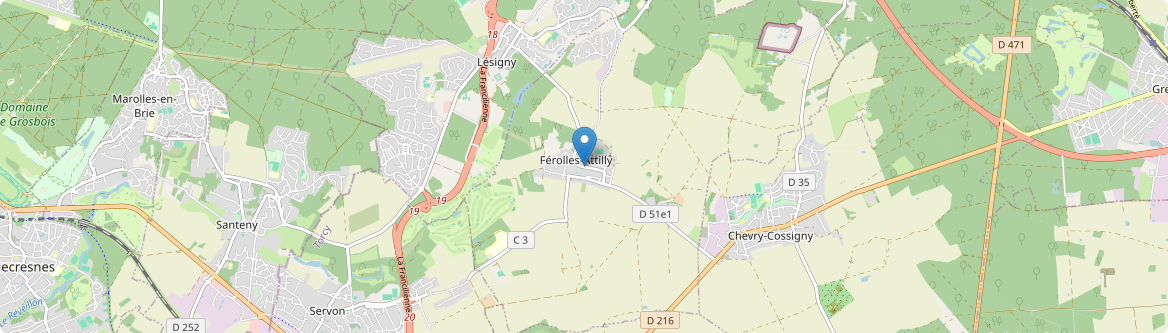 Férolles-Attilly - Carte