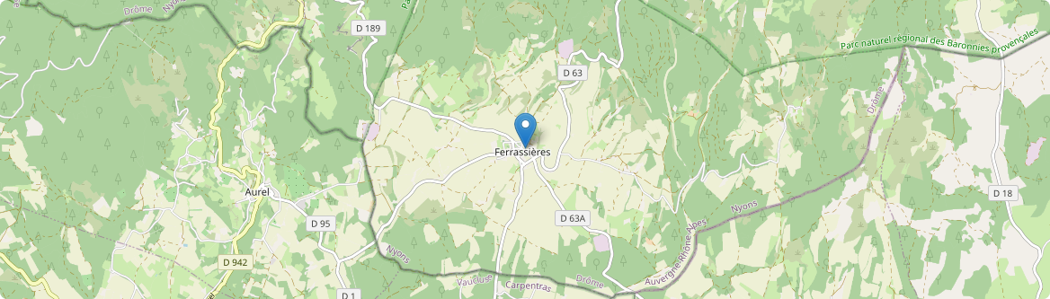 Ferrassières - Carte