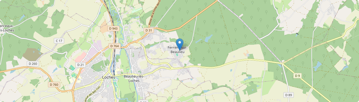 Ferrière-sur-Beaulieu - Carte